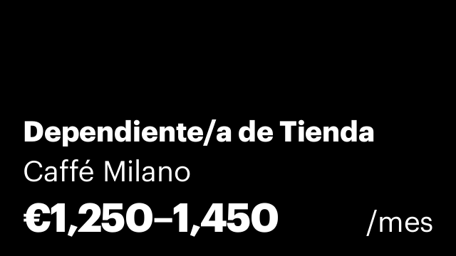 Dependiente/a de Tienda