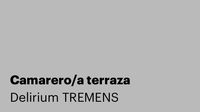 Camarero/a terraza