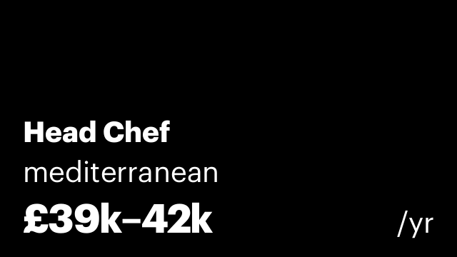 Head Chef