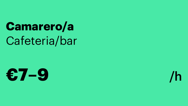 Camarero/a