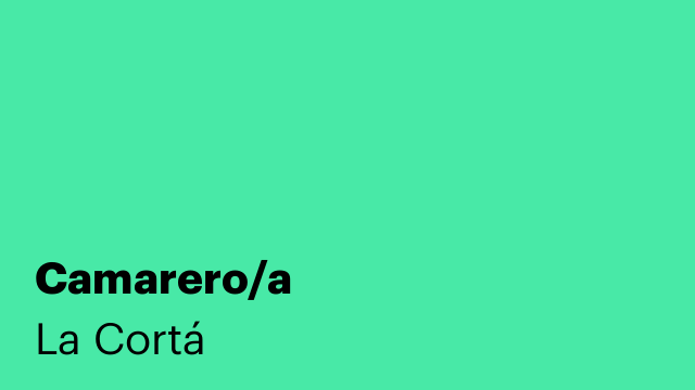 Camarero/a