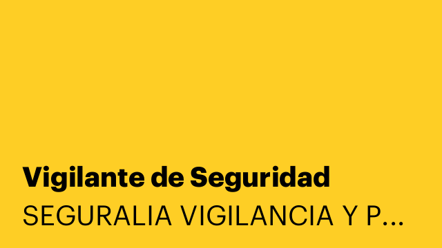 Vigilante de Seguridad