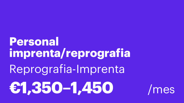 Personal imprenta/reprografia