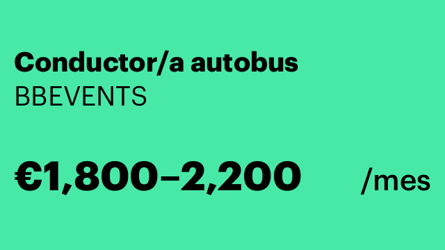 Conductor/a autobus