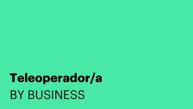 Teleoperador/a