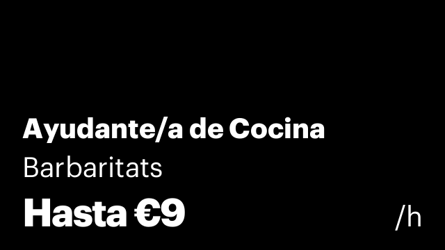 Ayudante/a de Cocina