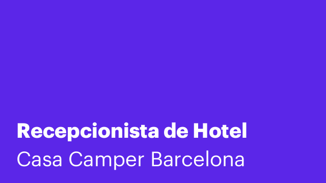 Recepcionista de Hotel