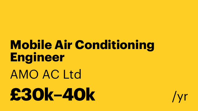 Mobile Air Conditioning Engineer