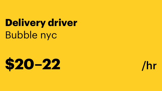 Delivery driver
