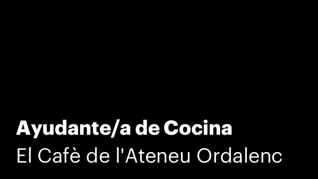 Ayudante/a de Cocina