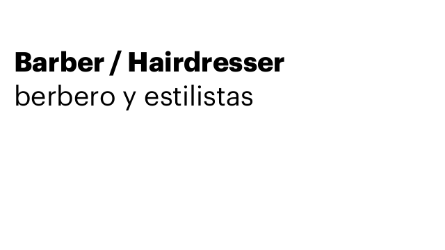 Barber / Hairdresser