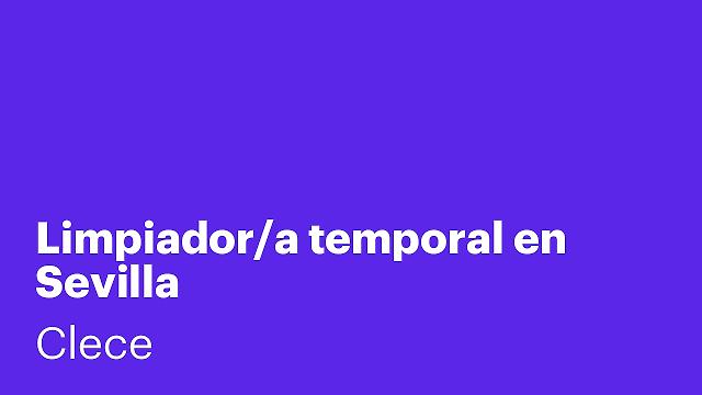 Limpiador/a temporal en Sevilla