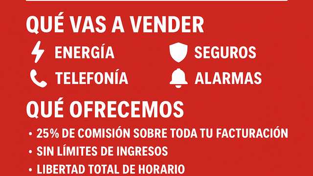 📣 SE BUSCAN COMERCIALES DE CALLE Y AGENTES TELEFÓNICOS