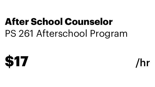 After School Counselor