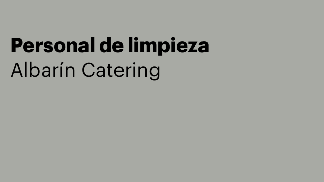 Personal de limpieza