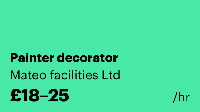 Painter decorator