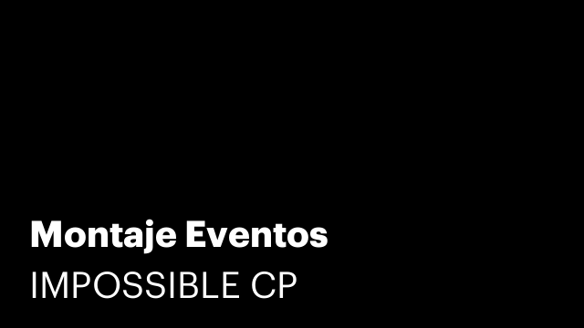 Montaje Eventos