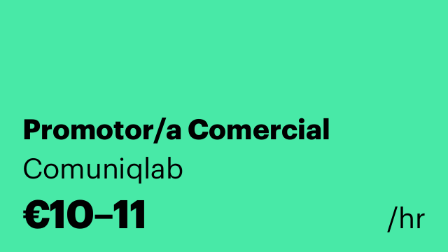 Promotor/a Comercial