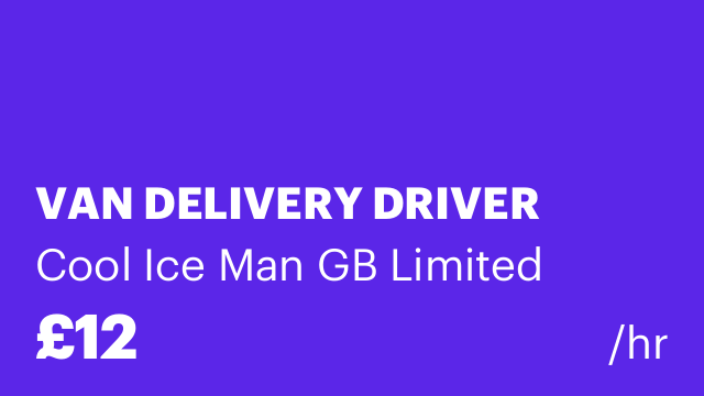 VAN DELIVERY DRIVER