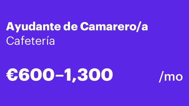 Ayudante de Camarero/a