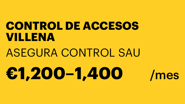 CONTROL DE ACCESOS VILLENA