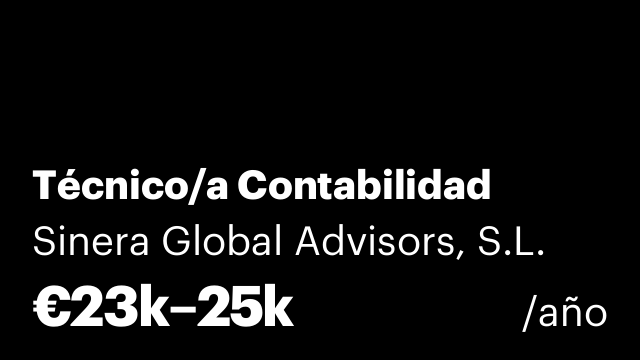 Técnico/a Contabilidad