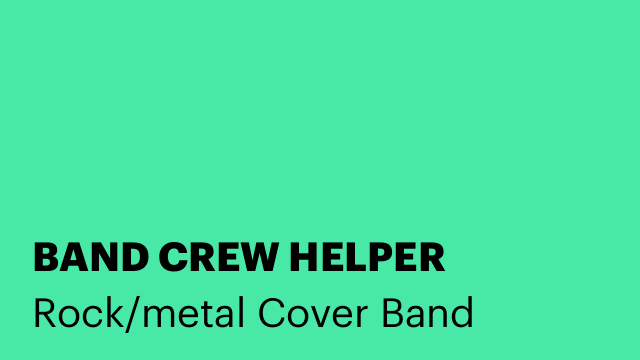 BAND CREW HELPER