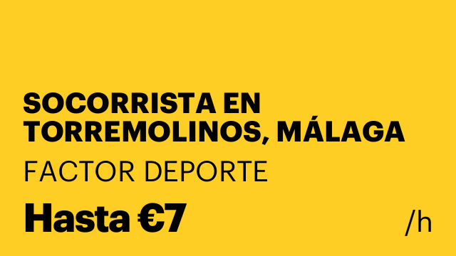 SOCORRISTA EN TORREMOLINOS, MÁLAGA
