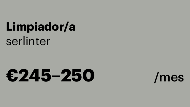 Limpiador/a