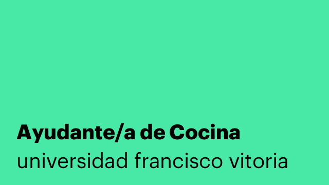 Ayudante/a de Cocina