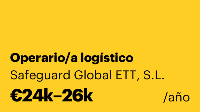 Operario/a logístico