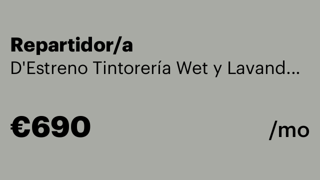 Repartidor/a