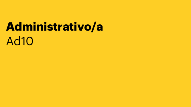 Administrativo/a