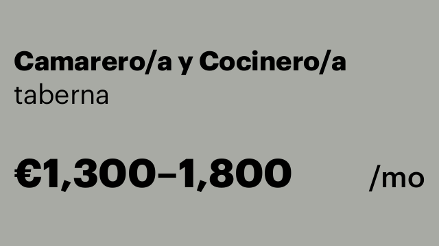Camarero/a y Cocinero/a