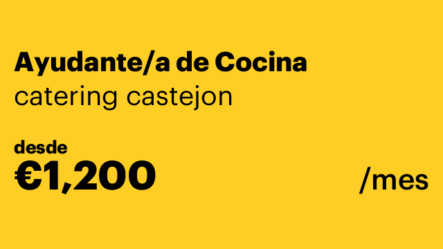Ayudante/a de Cocina