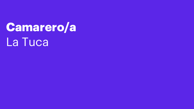 Camarero/a