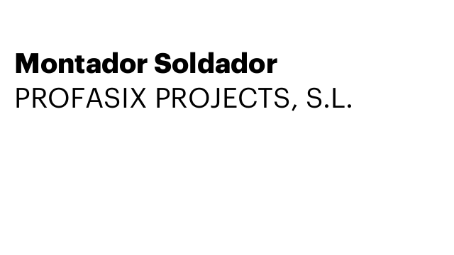 Montador Soldador