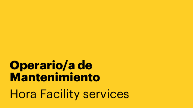 Operario/a de Mantenimiento