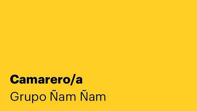 Camarero/a