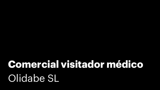 Comercial visitador médico