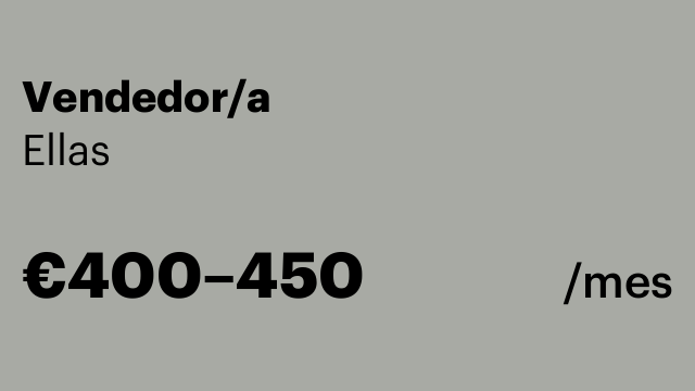 Vendedor/a