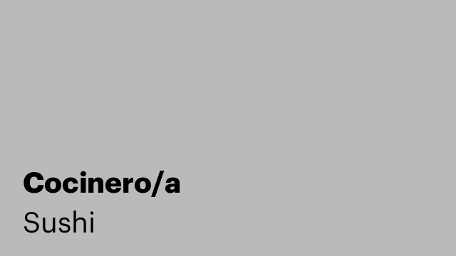 Cocinero/a