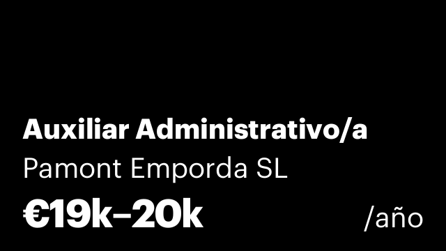 Auxiliar Administrativo/a