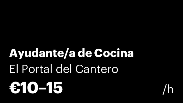 Ayudante/a de Cocina