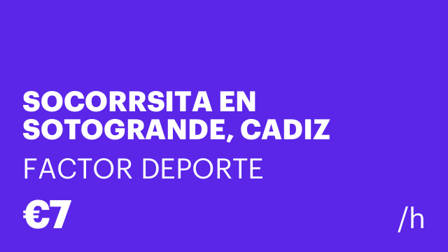 SOCORRSITA EN SOTOGRANDE, CADIZ