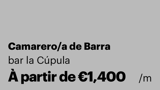 Camarero/a de Barra