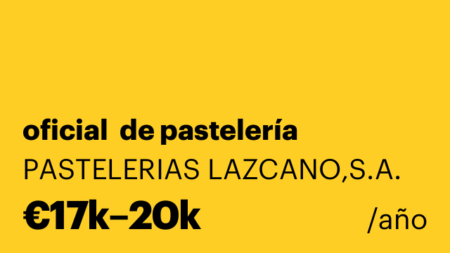 oficial  de pastelería
