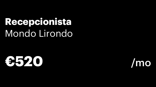 Recepcionista