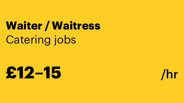 Waiter / Waitress
