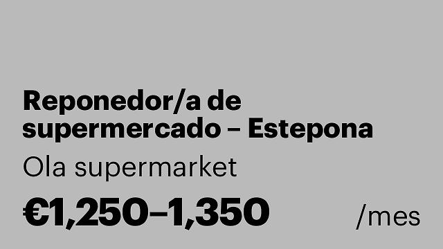 Reponedor/a de supermercado – Estepona